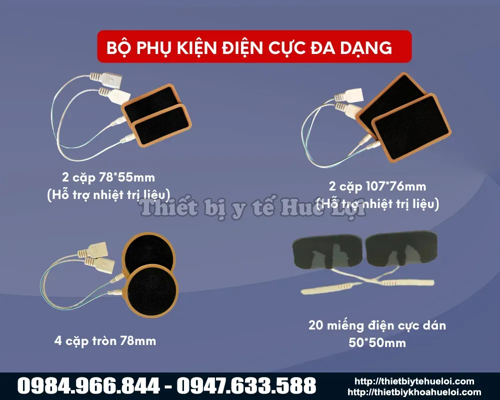 Các điện cực của máy điện xung