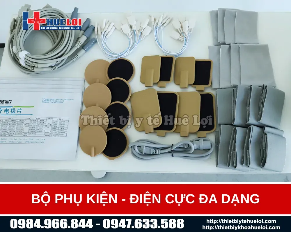 Các phụ kiện của máy điện xung 4 kênh