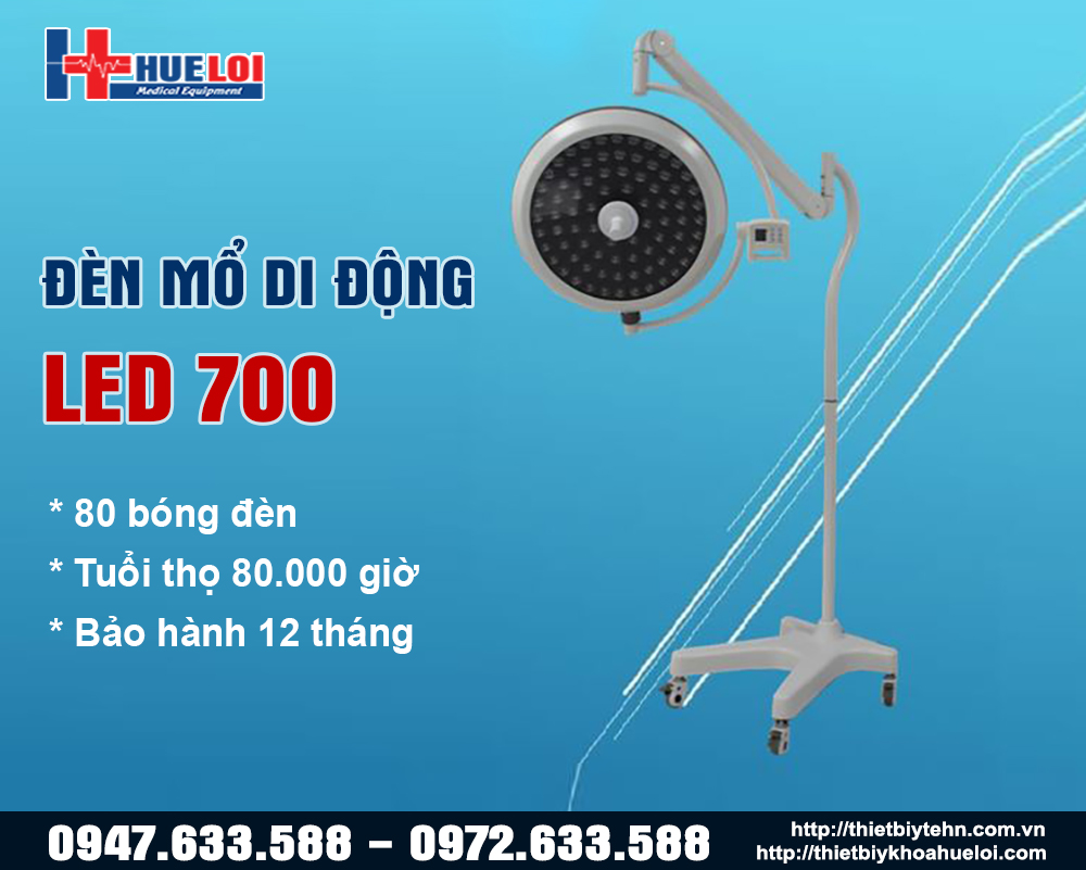 Đèn mổ di động ánh sáng Led 700