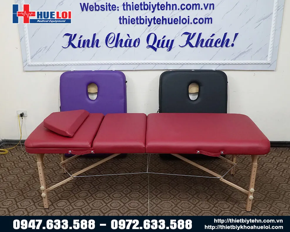 Giường châm cứu bấm huyệt vali HL5