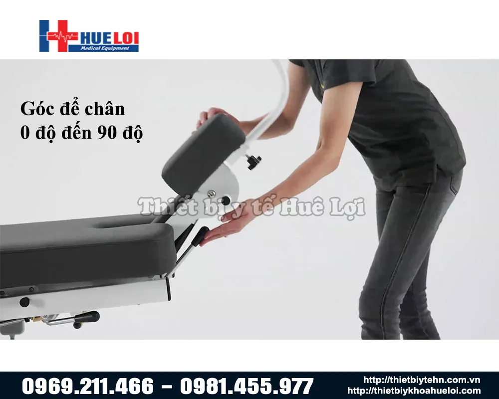 Điều chỉnh góc để chân giường tác động cột sống EL07