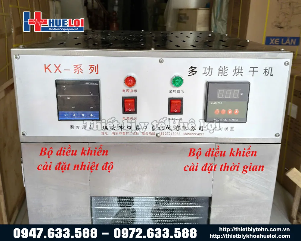 Bảng điều khiển của máy 