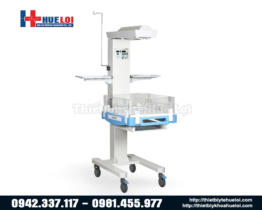 Giường sưởi ấm cho trẻ sơ sinh bằng ánh sáng hồng ngoại HKN - 9010