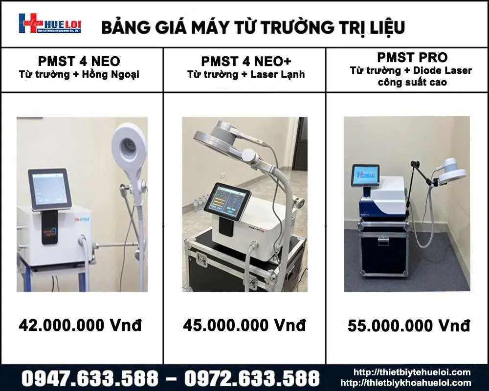 Bảng giá các dòng máy từ trường