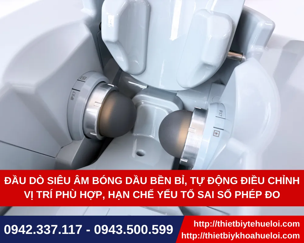 Đầu dò siêu âm của máy đo loãng xương gót chân bằng sóng siêu âm