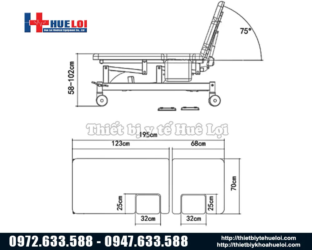 K&iacute;ch thước b&agrave;n can thiệp tim mạch