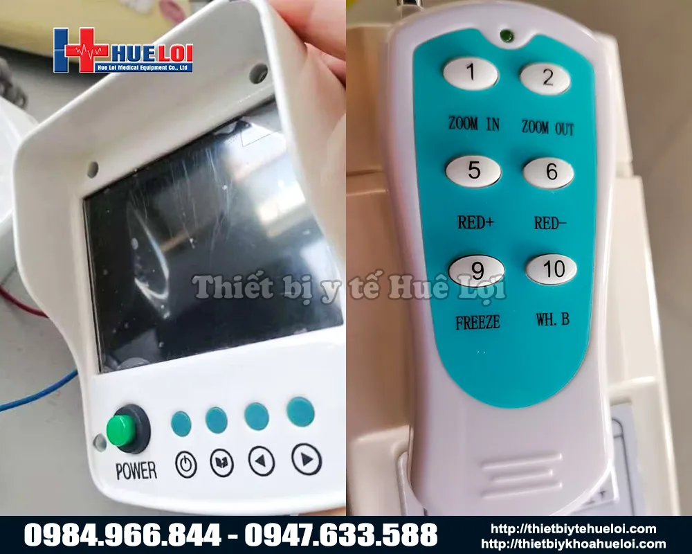 Bảng điều khiển của máy soi cổ tử cung sw304