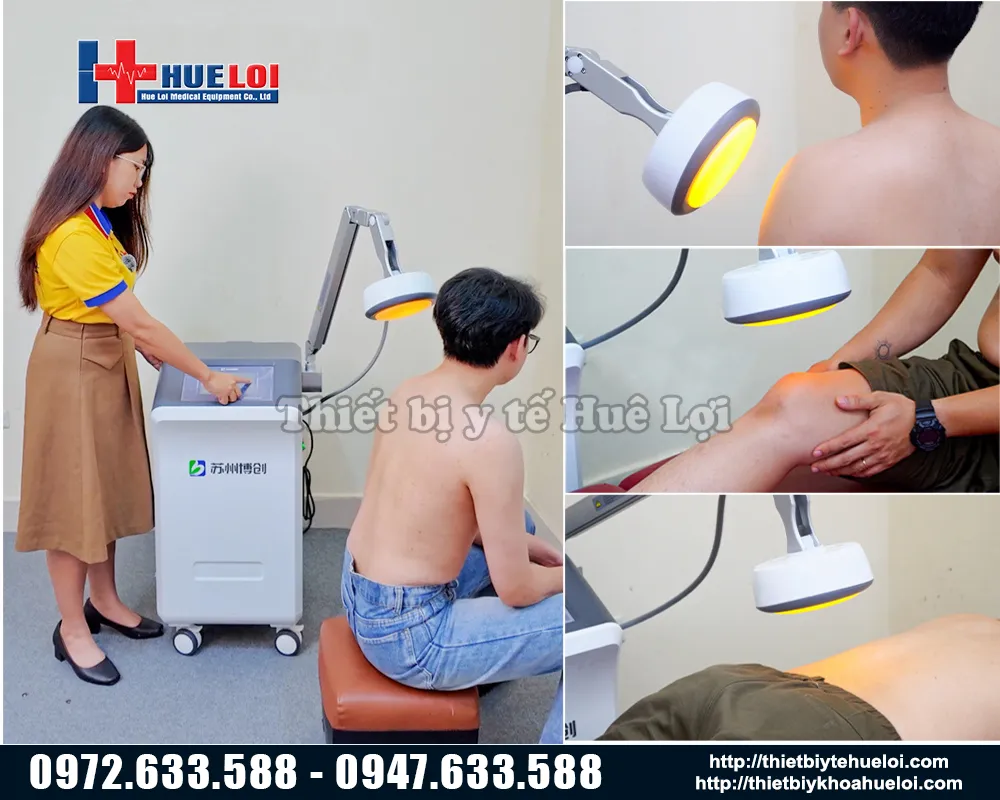 m&aacute;y vi s&oacute;ng trị liệu nhiều v&ugrave;ng