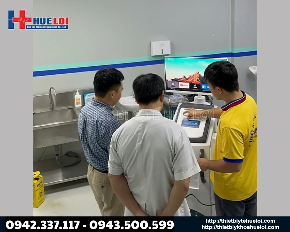 b&agrave;n giao m&aacute;y điều trị bệnh tuyến tiền liệt