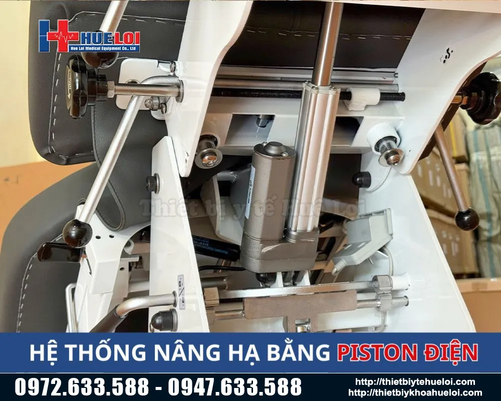 Hệ thống n&acirc;ng hạ của giường t&aacute;c động cột sống el07