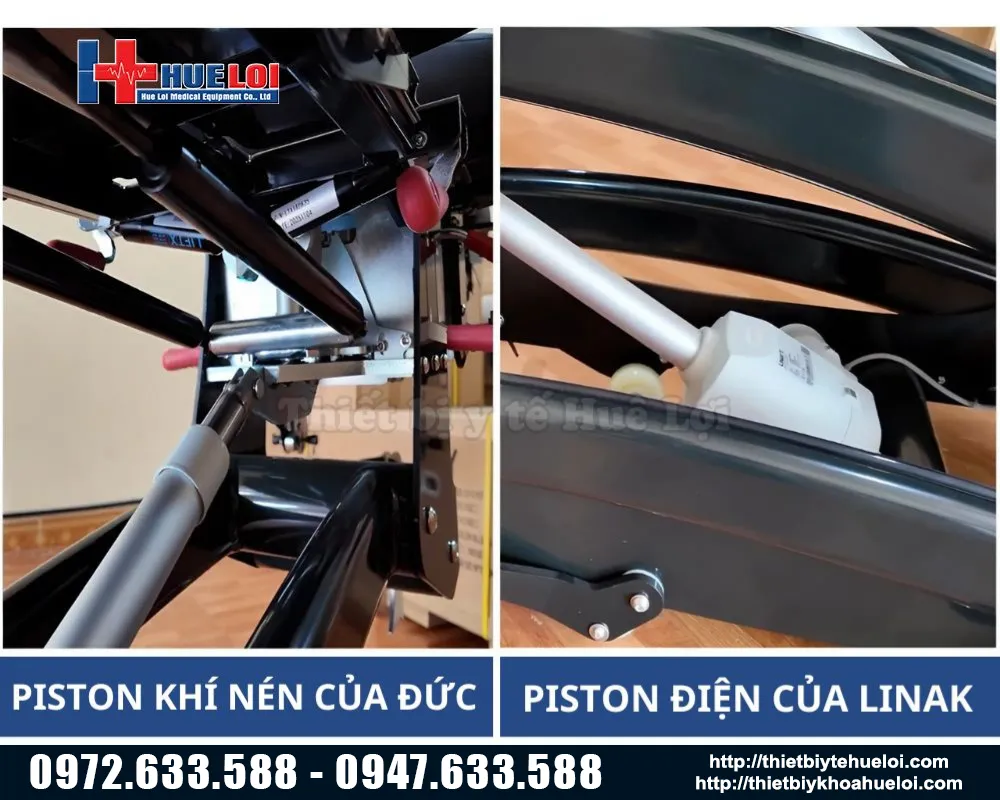 hệ thống piston hiện đại của giường t&aacute;c động cột sống