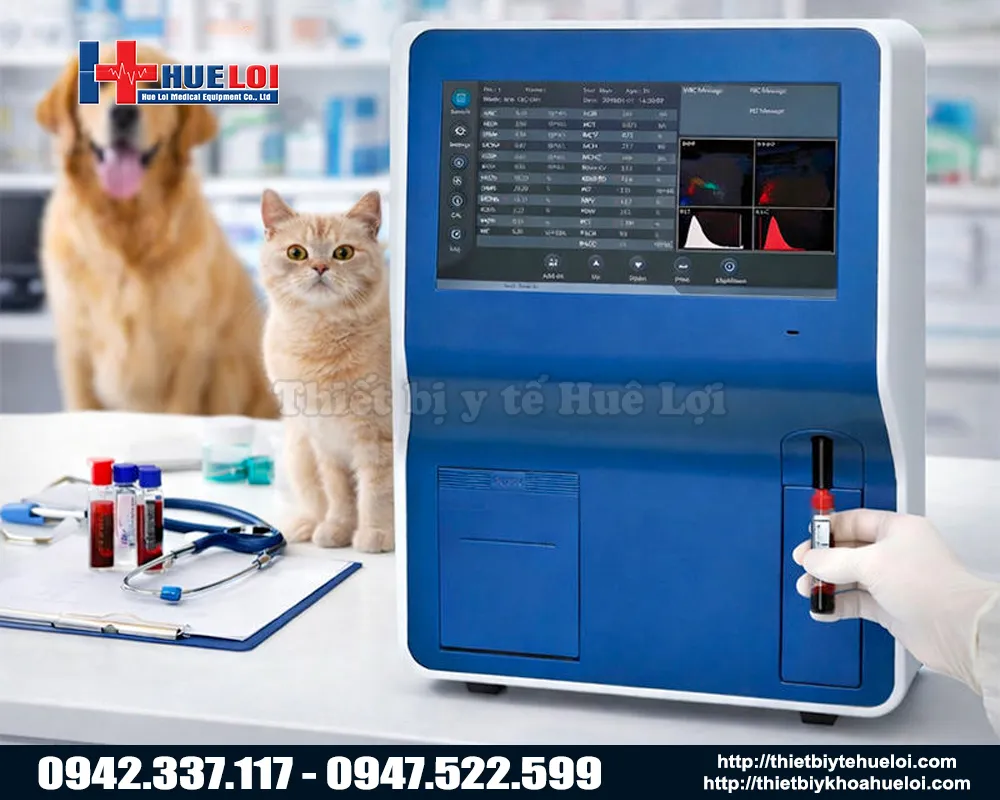 Máy Xét Nghiệm Huyết Học Thú Y 5 Thành Phần BHA5000