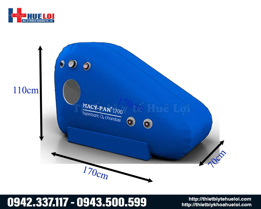 k&iacute;ch thước của buồng oxy cao &aacute;p ST1700