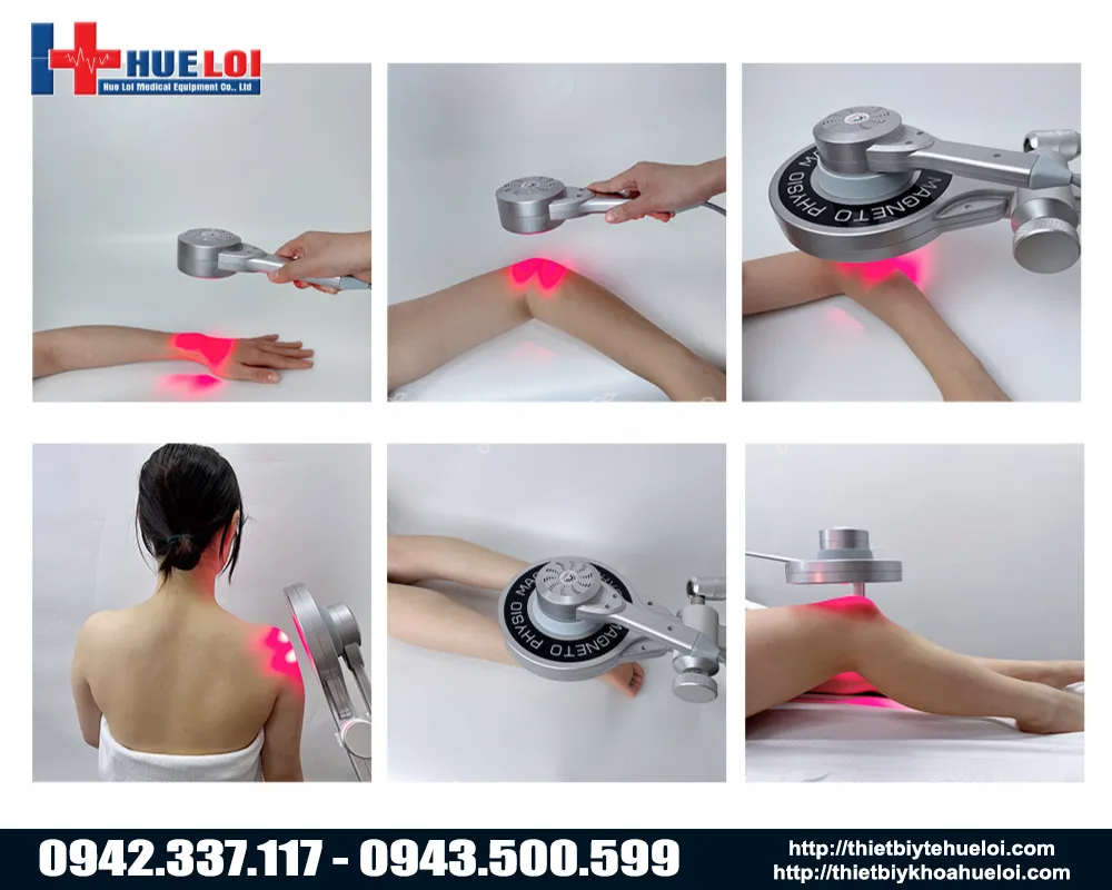 các vùng trị liệu của máy từ trường