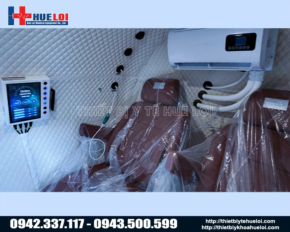 Nội thất buồng oxy tăng áp he5000