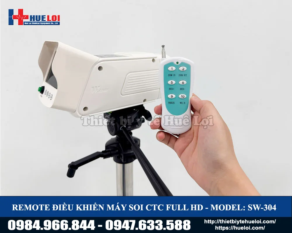 Bảng điều khiển của m&aacute;y soi cổ tử cung sw304