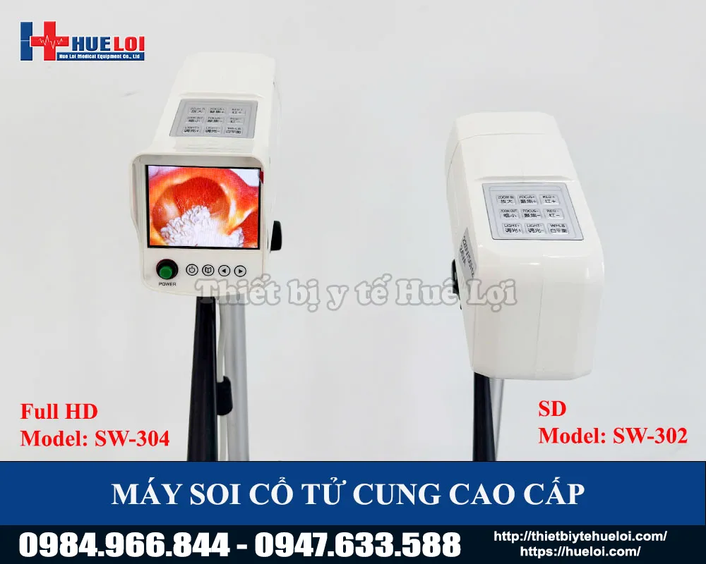 H&igrave;nh ảnh của m&aacute;y soi cổ tử cung c&oacute; m&agrave;n h&igrave;nh sau sw304