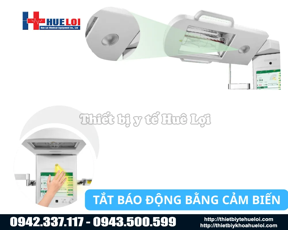Cảm biến vẫy tay trên máy sưởi ECOSY 830