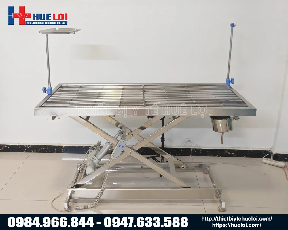 Bàn phẫu thuật thú y chân chữ x giá rẻ