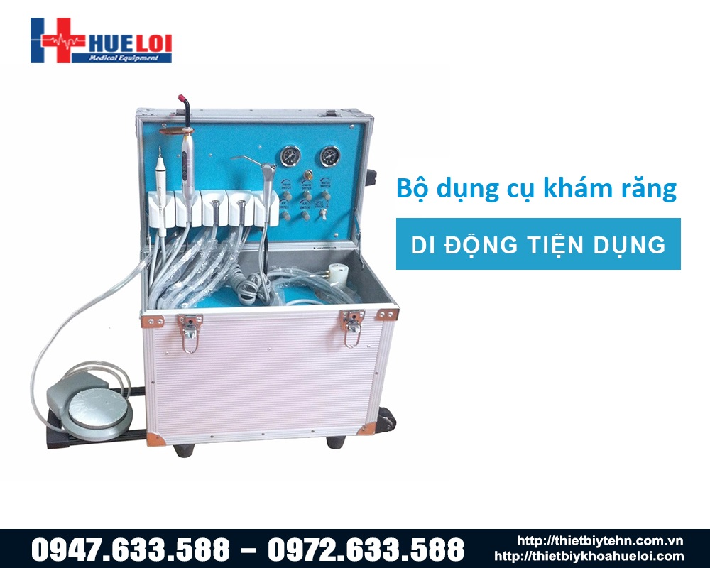 bộ dụng cụ khám răng di động