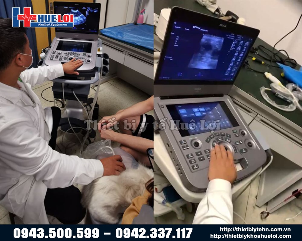 Máy siêu âm thú y Doppler màu cao cấp EDAN AX3 VET