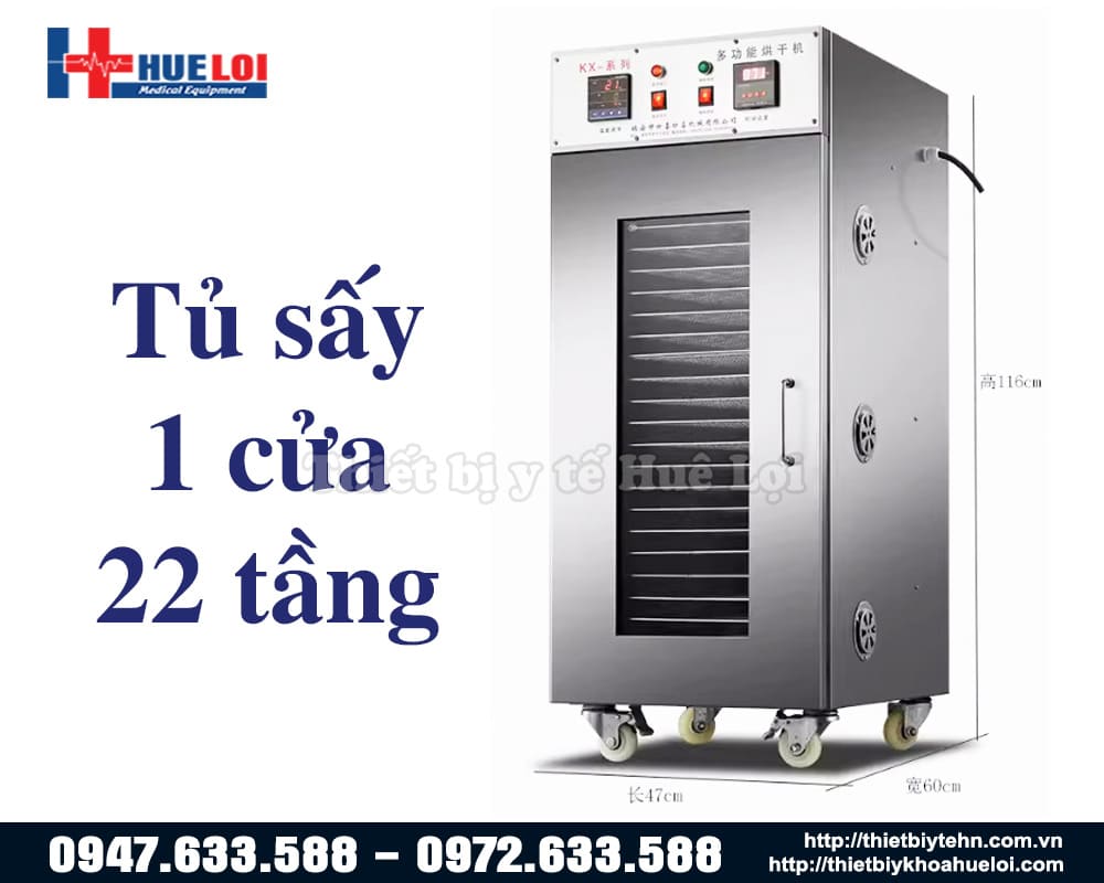 tủ sấy dược liệu 22 tầng