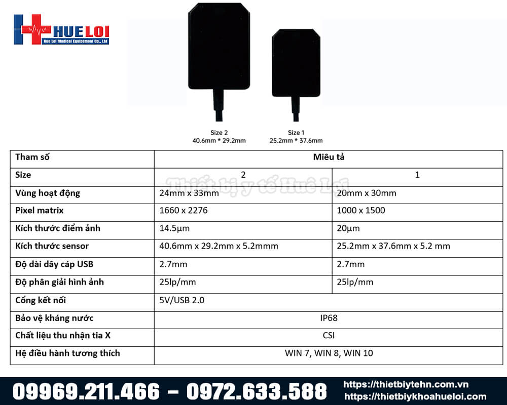 thông số kỹ thuật sensor kỹ thuật số