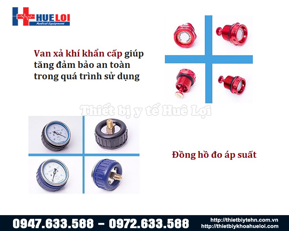 Van an toàn buồng oxy cao áp cho động vật